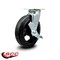 Service Caster 8 Inch Rubber on Steel Swivel Caster with Roller Bearing and Brake SCC SCC-30CS820-RSR-TLB - alternate 3